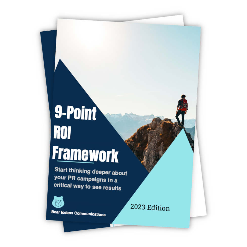 Cover of 9-Point ROI Framework ebook.